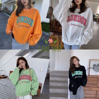 Áo thun tay dài chữ LONDON form rộng siêu xinh