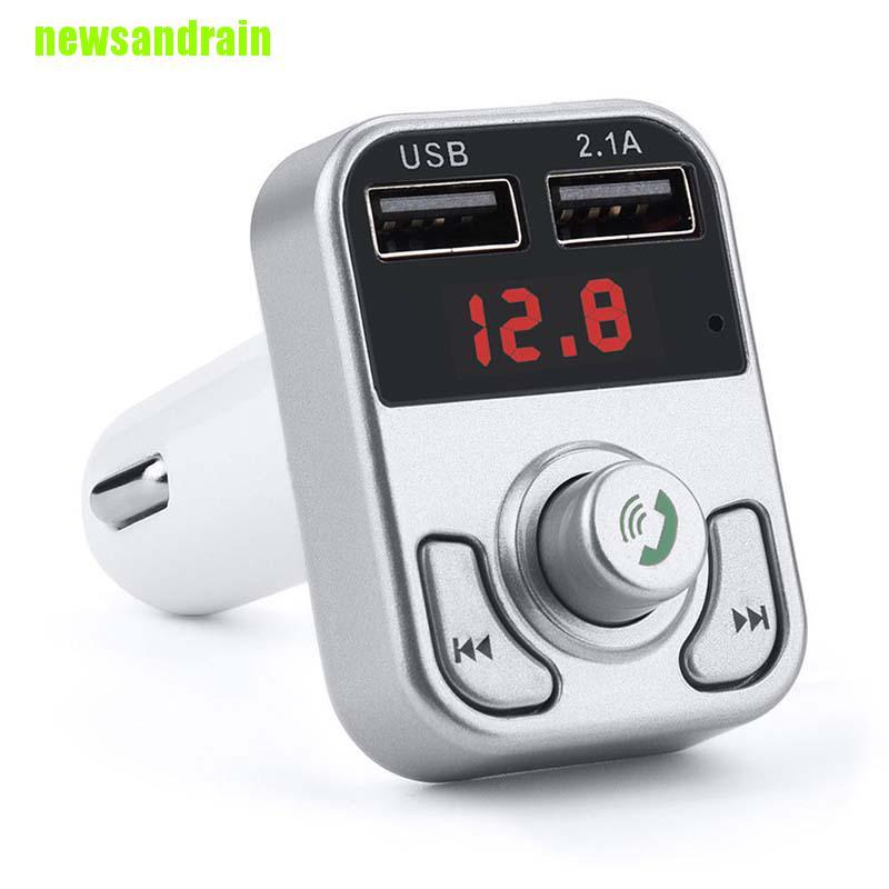 Máy Nghe Nhạc Mp3 Bluetooth Không Dây Tích Hợp Đài Fm Có Cổng Sạc Usb Tf Cho Xe Hơi