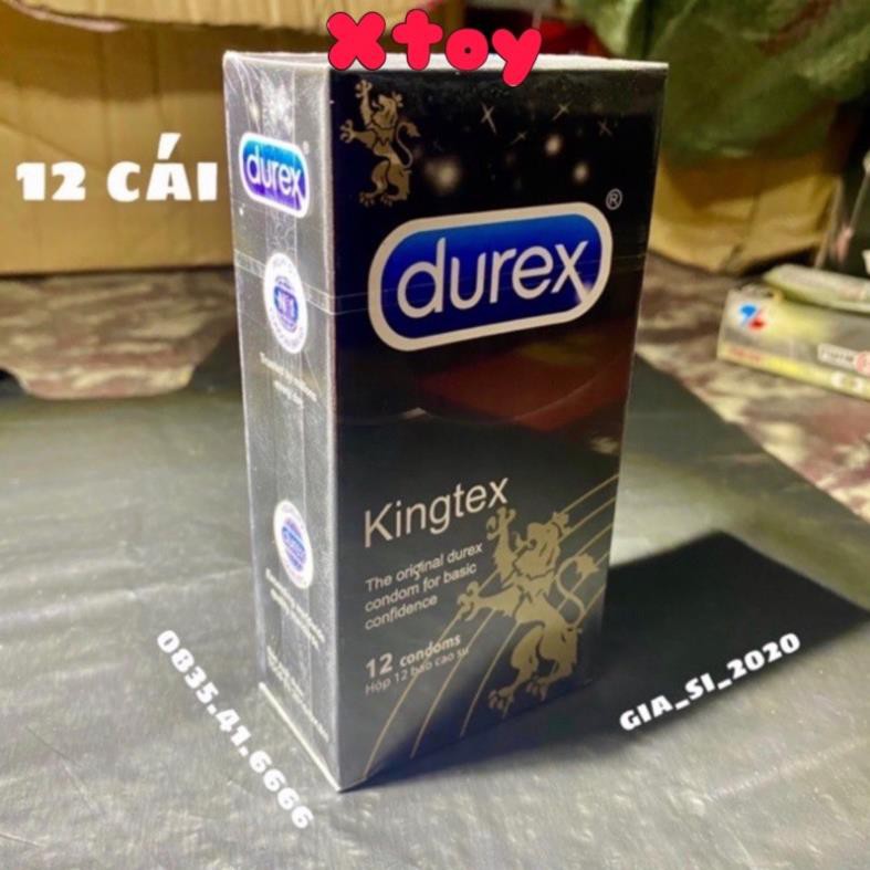 BAO CAO SU DUREX KINGTEX ÔM SÁT HỘP 12 CHIẾC 49mm 👌