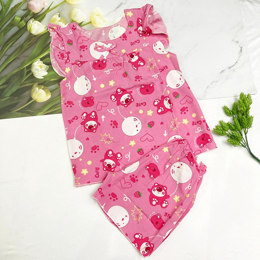 Đồ bộ mặc nhà freesize từ 40-45kg , đồ bộ cho nữ, cho bé gái lớn vải mềm - B36