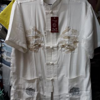 Áo cổ tàu cài nút