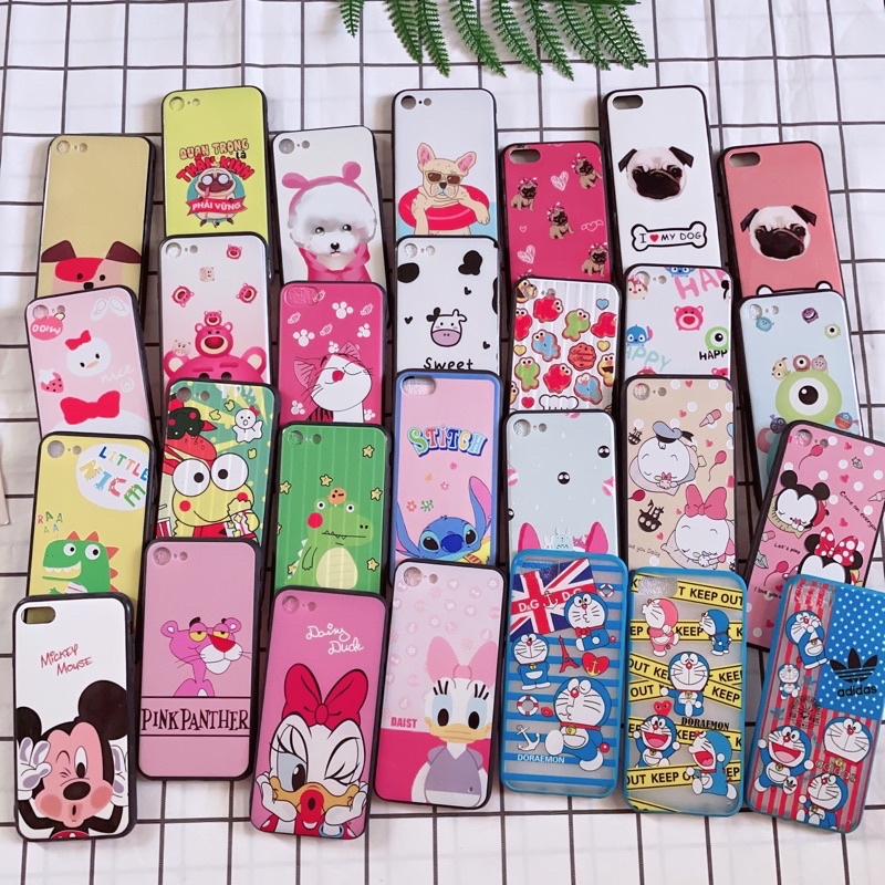 Ốp iPhone 7/8 Viền Nhựa Dẻo Hình Thú Ngộ Nghĩnh