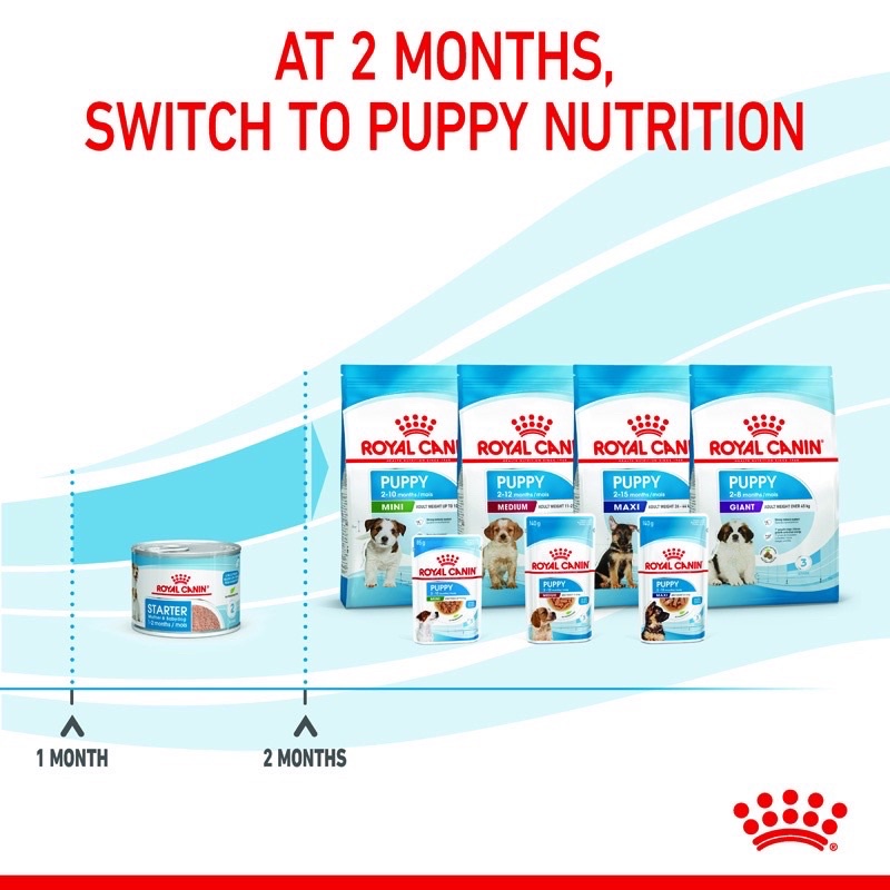 ROYAL CANIN STARTER MOUSSE PUPPY MOTHER &amp; BABYDOG 195g GIÀNH CHO CHÓ MẸ VÀ CHÓ CON TẬP CAI SỮA