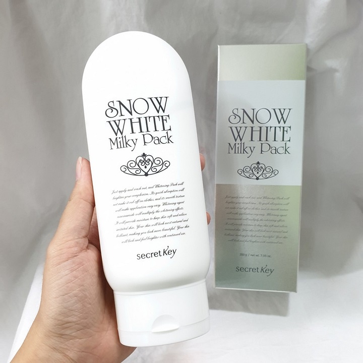 Kem dưỡng trắng da toàn thân body Secret Key Snow White Milky Pack 200g