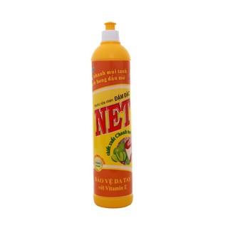 Nước rửa chén Net đậm đặc Vitamin E hương chanh 800g