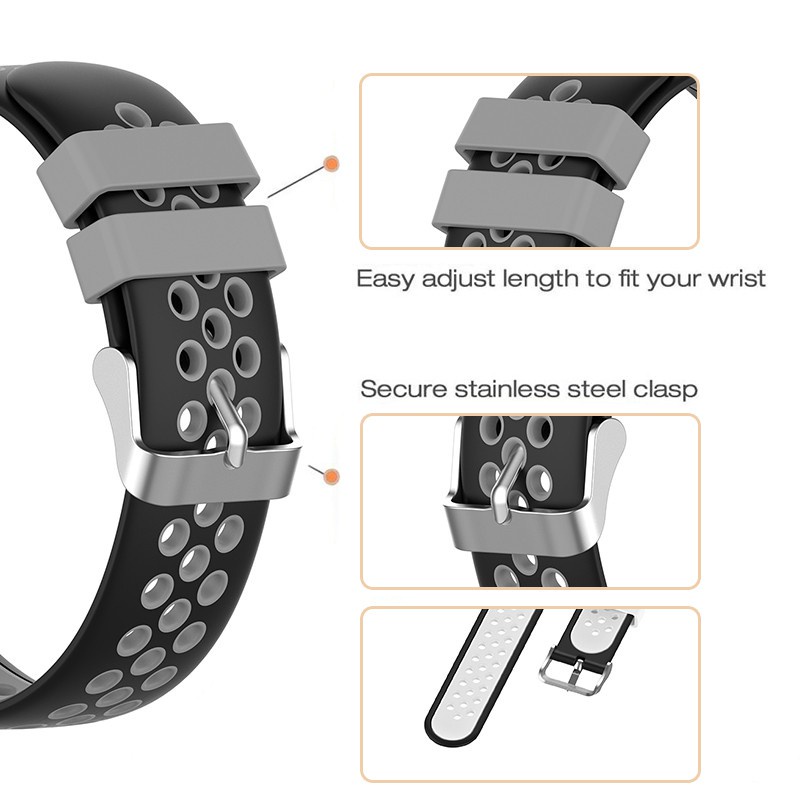 Dây Đeo Silicon Hai Màu Thay Thế Cho Đồng Hồ Thông Minh Realme Watch S & Realme Watch S Pro 22mm