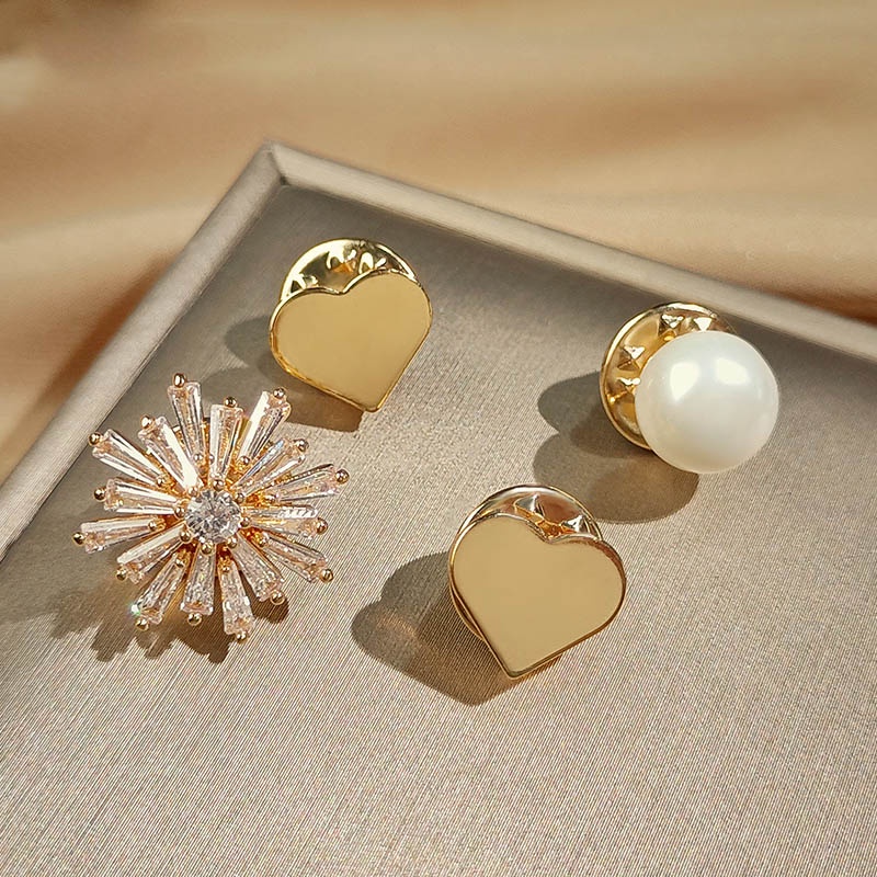 Trâm Cài Áo Đính Đá Opal Cao Cấp Thời Trang Hàn Quốc