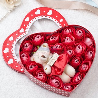 Hoa Sáp Thơm Trái Tim 18 Bông