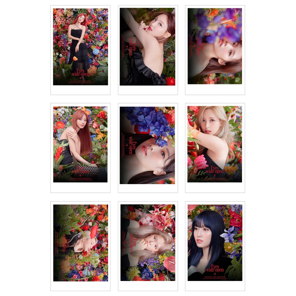 [Ép lụa] Lomo Card 36 Ảnh TWICE - Eyes Wide Open Teasers