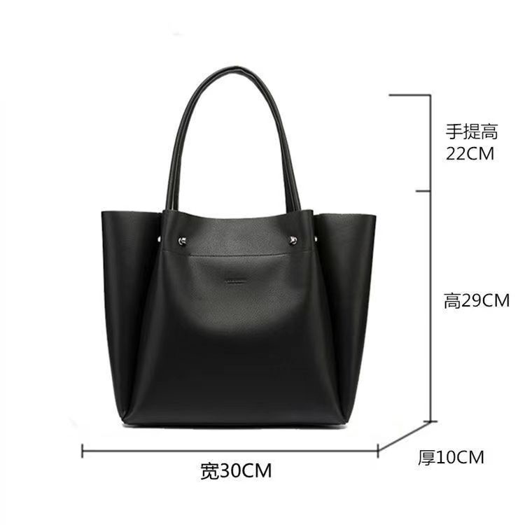 Túi Xách Mua Sắm Đeo Vai Hiệu Zara Kích Cỡ Lớn Phong Cách Tối Giản Thời Trang