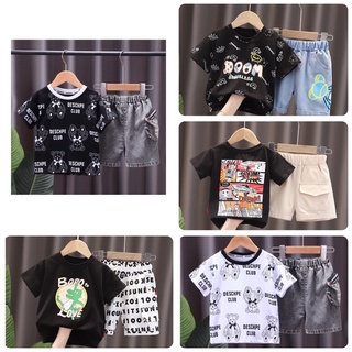 Bộ bé trai chất cotton mềm Sét bộ bé 1-5 tuổi chất đẹp