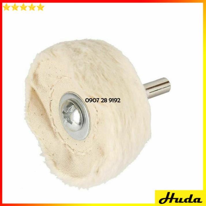 Chổi đánh bóng kim loại ⚡️FREESHIP⚡️ Đầu vải đánh bóng kim loại inox gắn máy khoan