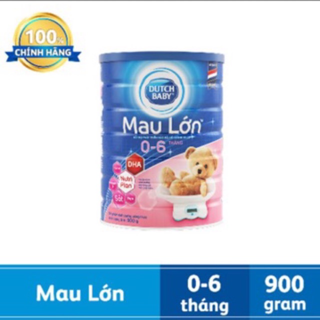 (HCM) Sữa bột Dutch Lady Mau Lớn 900g