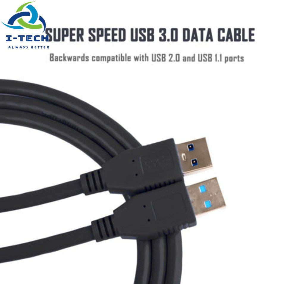 USB 3.0 A Male to A Male USB to USB Cable Cord for Data Transfer 3 Feet Cord