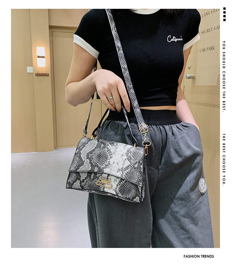 Túi Xách JASMIN NOIR Da Rắn Thời Trang Cho Nữ