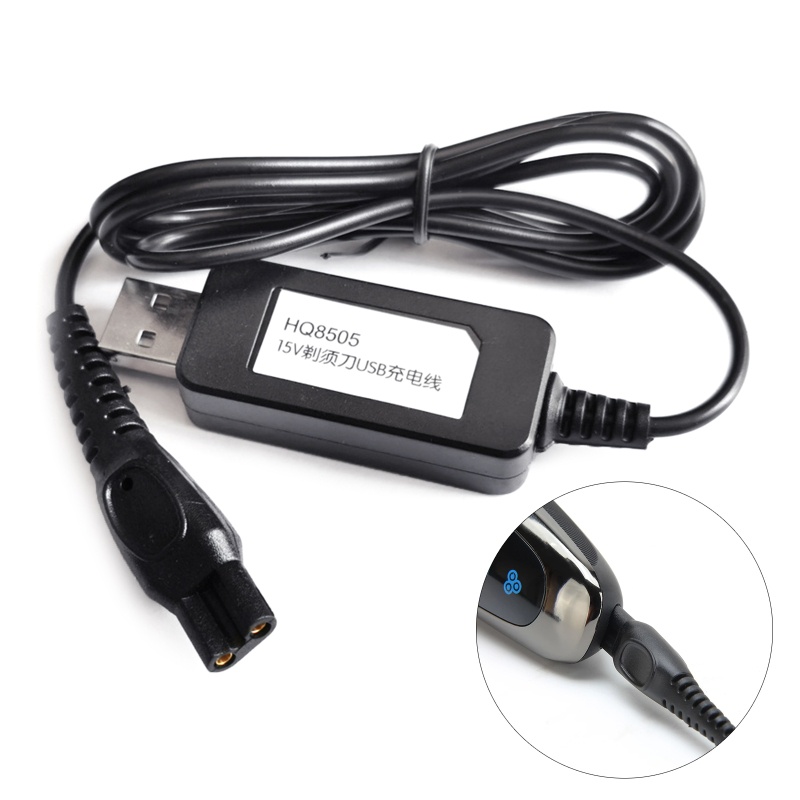 Dây Cáp Sạc USB 15V Cho Máy Cạo Râu HQ7120 HQ7140 HQ7160 HQ7180