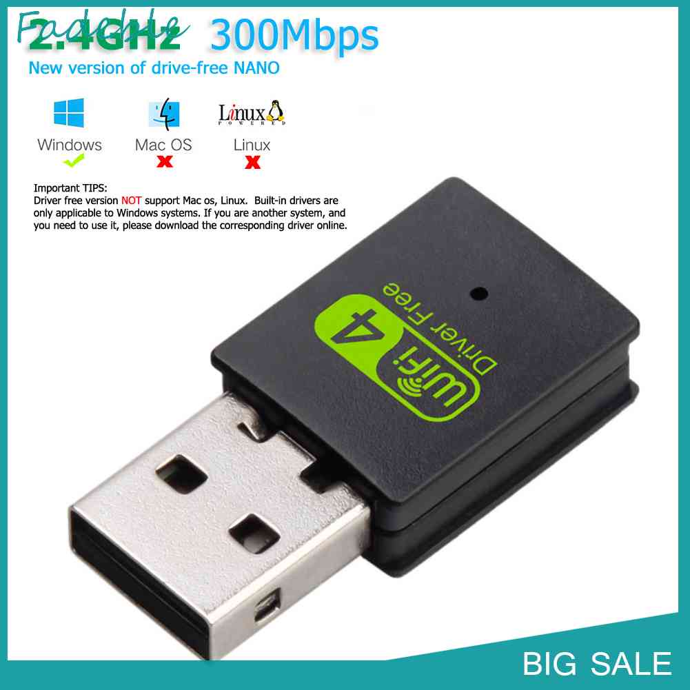 Usb Phát WiFi Không Dây WD-3505C 300Mbps 2.4GHz