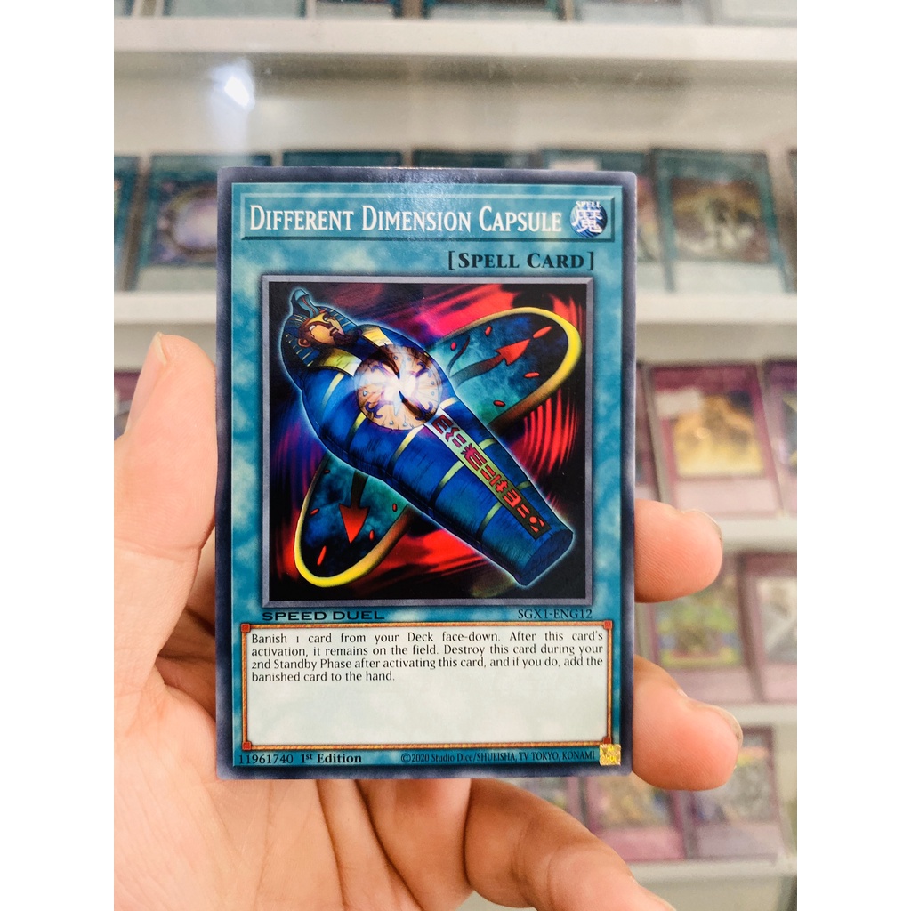 Thẻ Bài YugiOh! Mã SGX1-ENG12 - Different Dimension Capsule - Common - 1st Edition