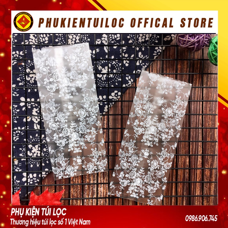Set 100 Túi đựng bánh cookie/ bánh quy/ trà hoa nhiều kích thước- Phukientuiloc.com