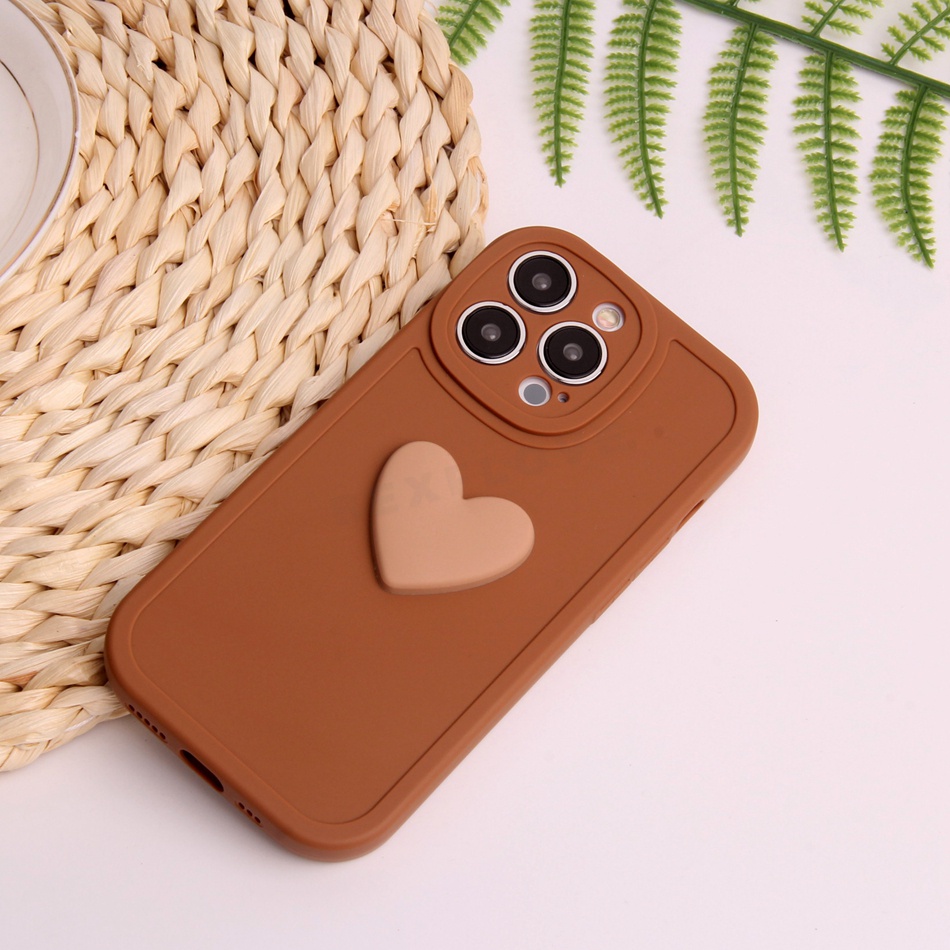 Ốp Điện Thoại Silicon Mềm Chống Sốc Họa Tiết Trái Tim Xinh Xắn Cho iPhone 7 8 Plus 11 12 13 Pro MAX X XR XS MAX SE 2020 2022