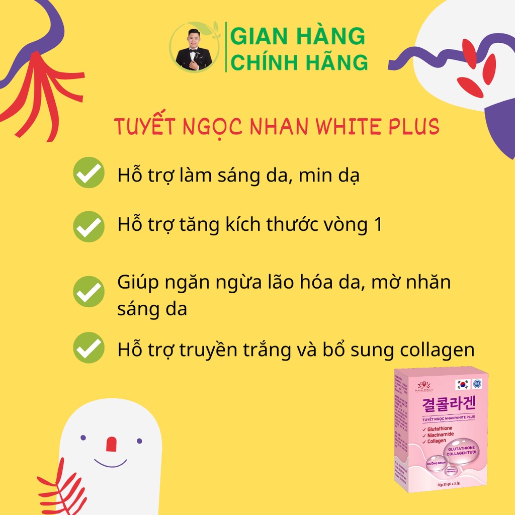 Tuyết ngọc nhan WHITE PLUS - Collagen truyền trắng