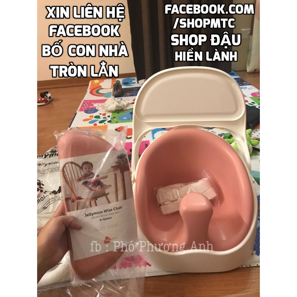 Ghế ăn dặm cho bé Jellymom nhập khẩu chính hãng kiêm ghế đa năng ghế tập ngồi bán chạy tại Hàn Quốc Jelly Mom Wise Chair