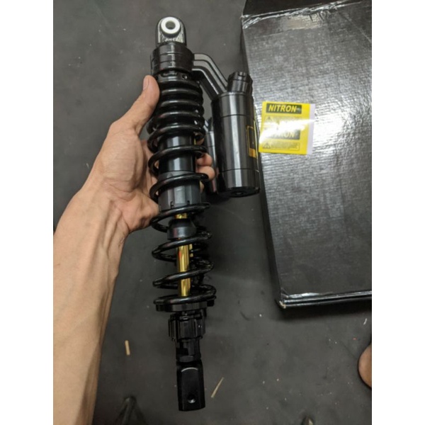 Phuộc RCB NITRON bình dầu full đen ty vàng dành riêng cho SHVN 38cm