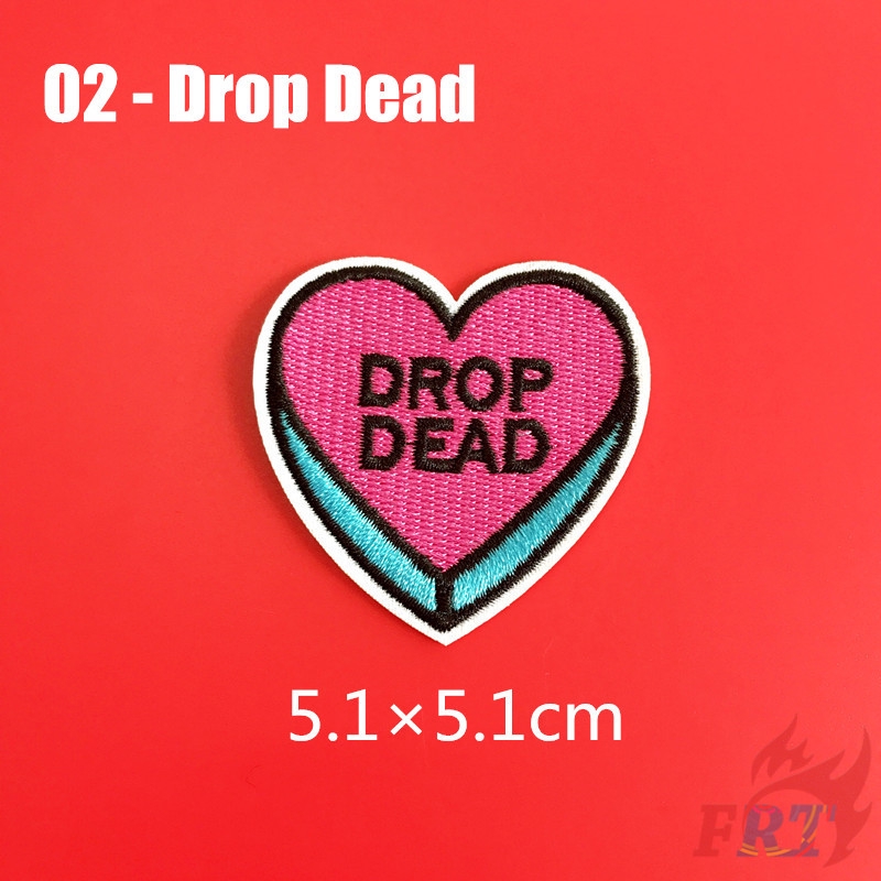 ☸ VSCO：Healing English Words - Heart Iron-on Patch ☸ 1Pc Diy Sew On Iron On Badges Patches