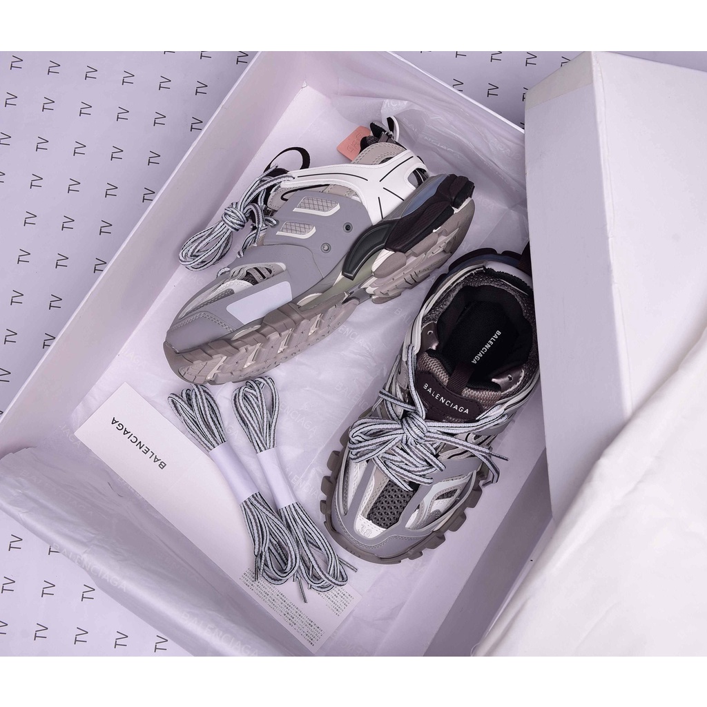 GIÀY SNEAKER THỂ THAO NAM NỮ BALENCIAGA TRACK 3.0 màu xám