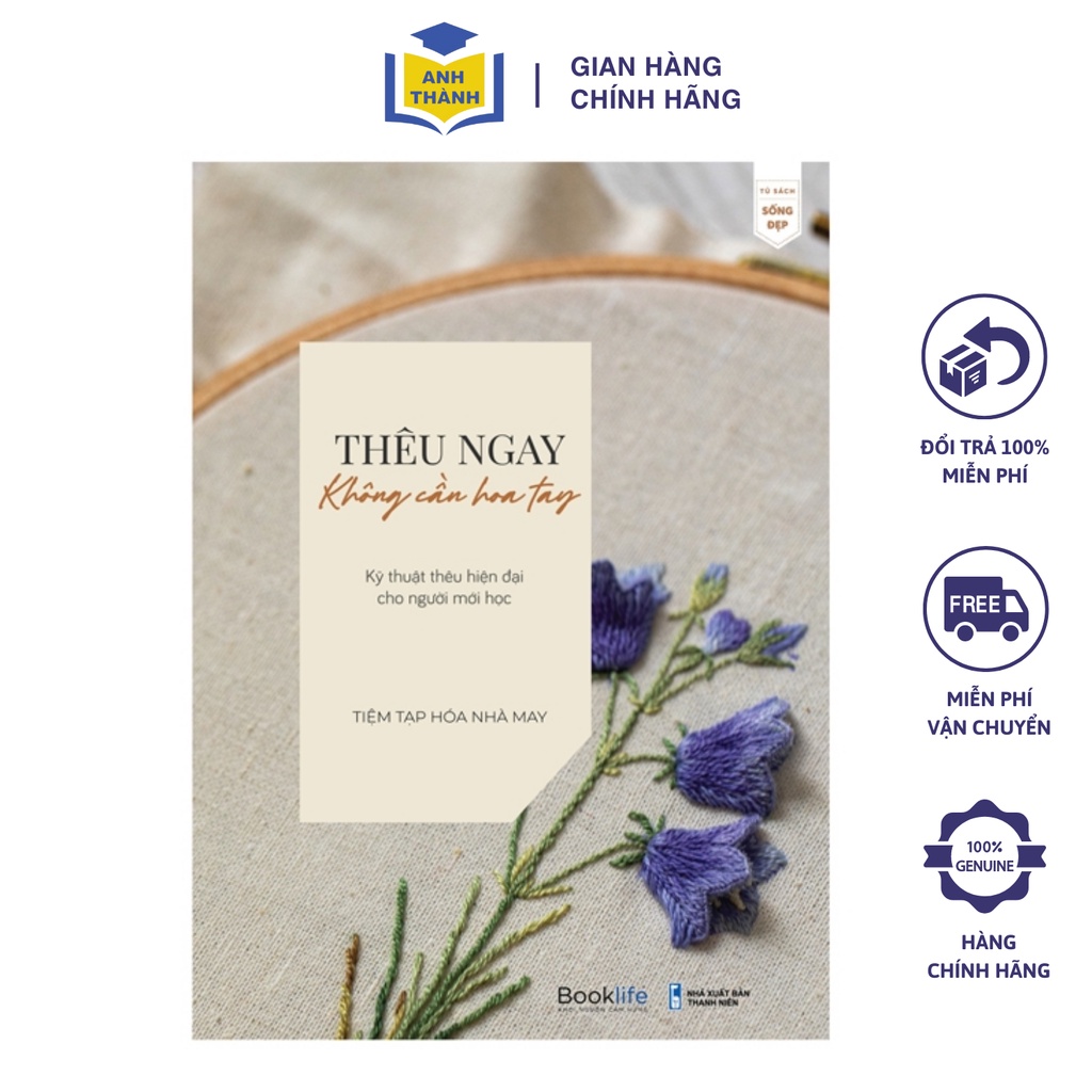 Sách - Thêu Ngay Không Cần Hoa Tay