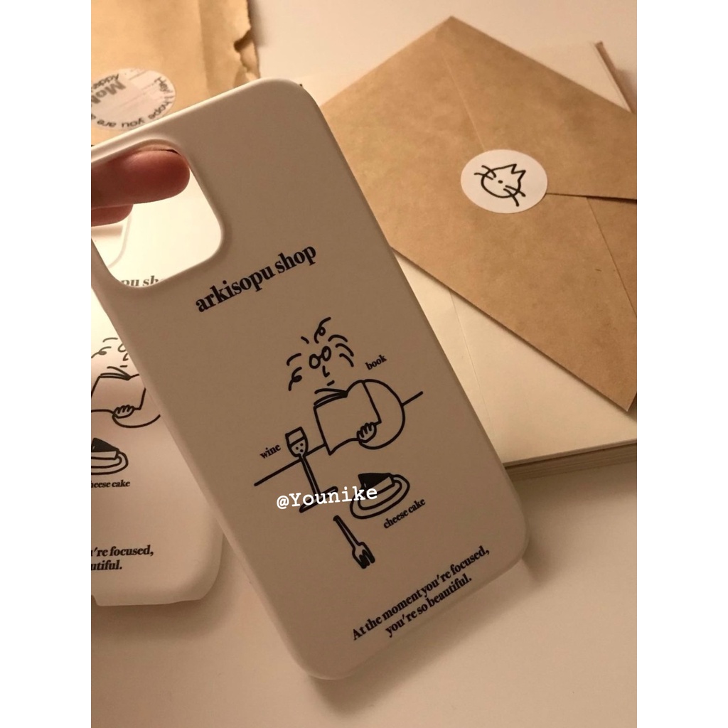 Ốp Điện Thoại Họa Tiết Ly Cà Phê Phong Cách Hàn Quốc Cho Iphone 14 / 13pro / 12promax / 11 / xr