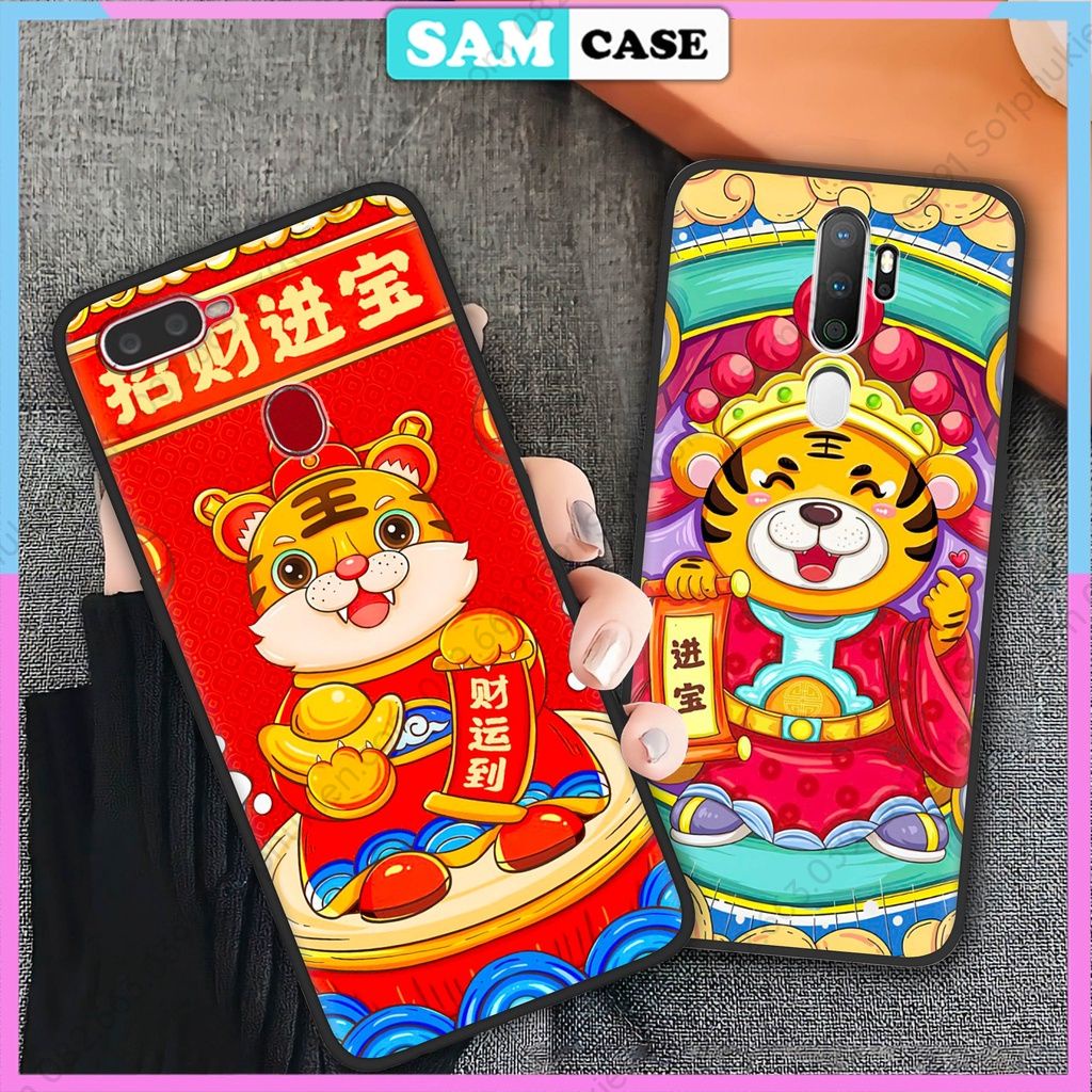 Ốp lưng Oppo A1k A3s A5S A37 A39 A57 A59 A71 A83 in hình mẫu tết hổ thần tài dễ thương