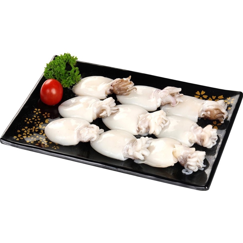 Mực Nang Nút Sạch ăn lẩu nướng khay 500g
