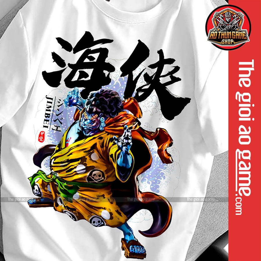 Áo one piece jinbe T01 nam nữ Áo thun one piece luffy trắng đen form rộng unisex cotton co giãn thoáng mát TGAG