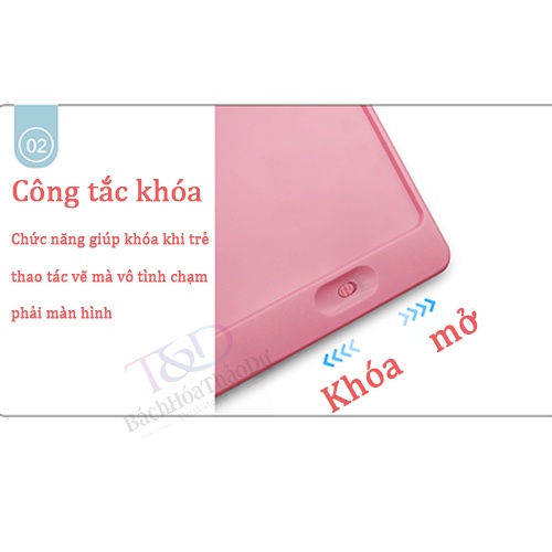 Bảng Viết💎𝑭𝑹𝑬𝑬𝑺𝑯𝑰𝑷💎 Máy tính bảng Tự Xoá- Vẽ LCD - Điện Tử Thông Minh  Cho Bé 8.5 inch, 10 inch, 12 inch