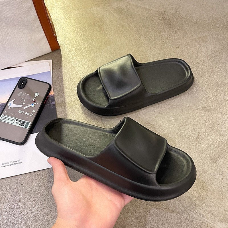 Dép bánh mỳ nữ LEAP Dép độn đế cao 3cm ulzzang hottrend năm nay