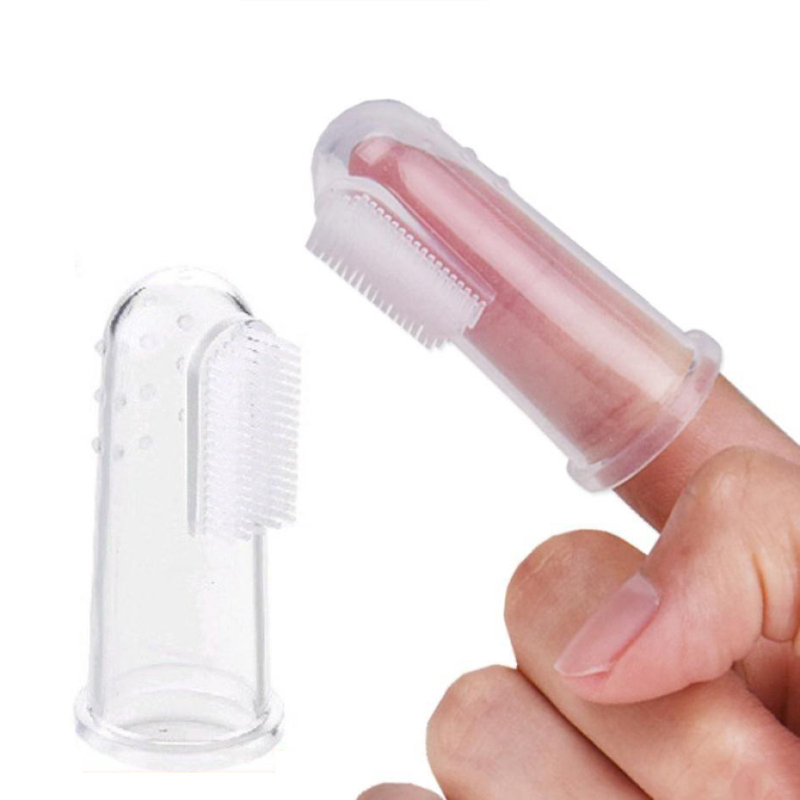 Bàn Chải Đánh Răng Đeo Đầu Ngón Tay Bằng Silicone Mềm Mại Tiện Dụng