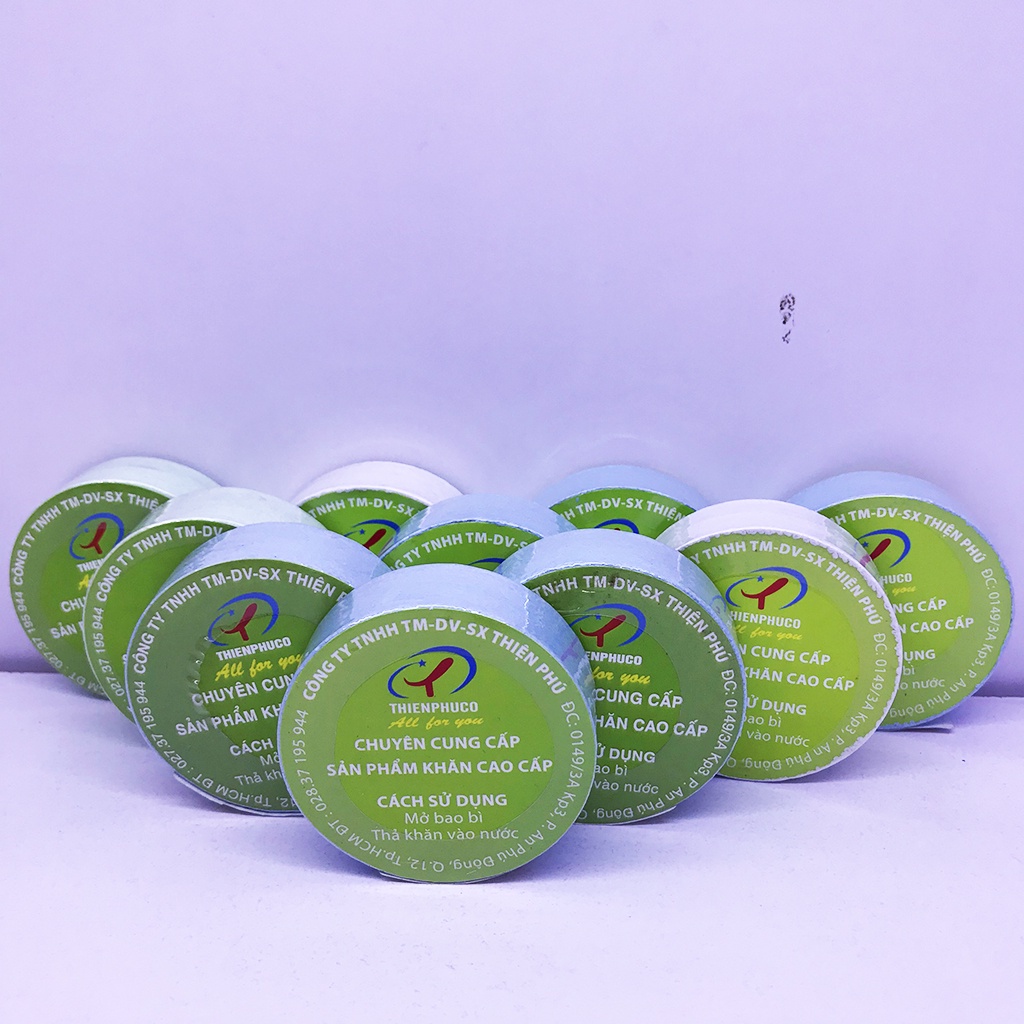 Khăn Nén Du Lịch Cotton ZNEN Thiện Phú 30*75*65g, Khăn Đa Năng Tự Nhiên Thấm Nước Tốt