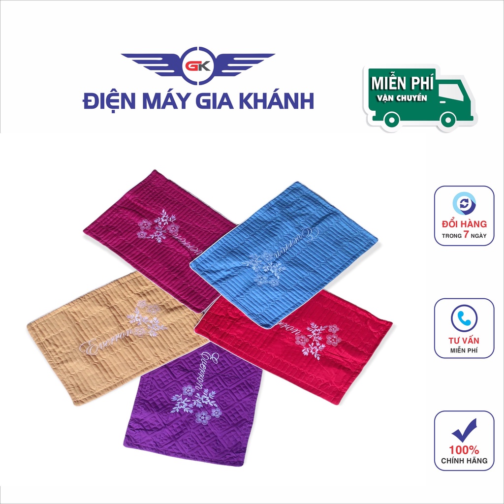 Vỏ Gối Đầu Người Lớn-Áo Gối Đầu Cao Cáp Thêu Hoa-Hàng Đẹp- bán sỉ tại kho