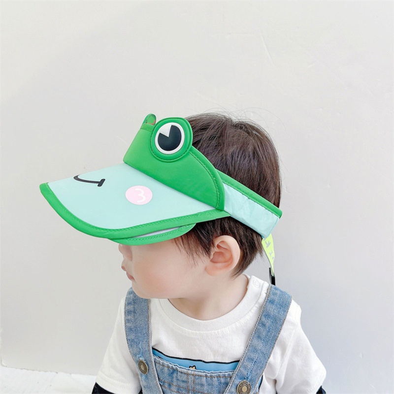 Nón Tai Bèo Cotton Mềm Mại Họa Tiết Ếch Hoạt Hình Cho Trẻ Sơ Sinh