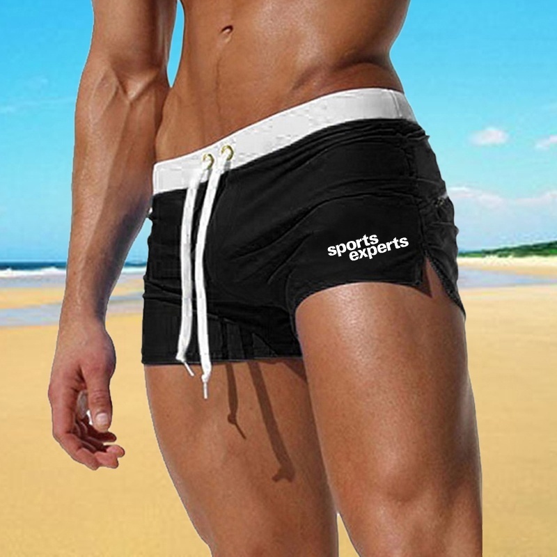 Mùa hè Phong cách mới dành cho nam giới Quần soóc viền ren Quần bơi bó sát 10 màu