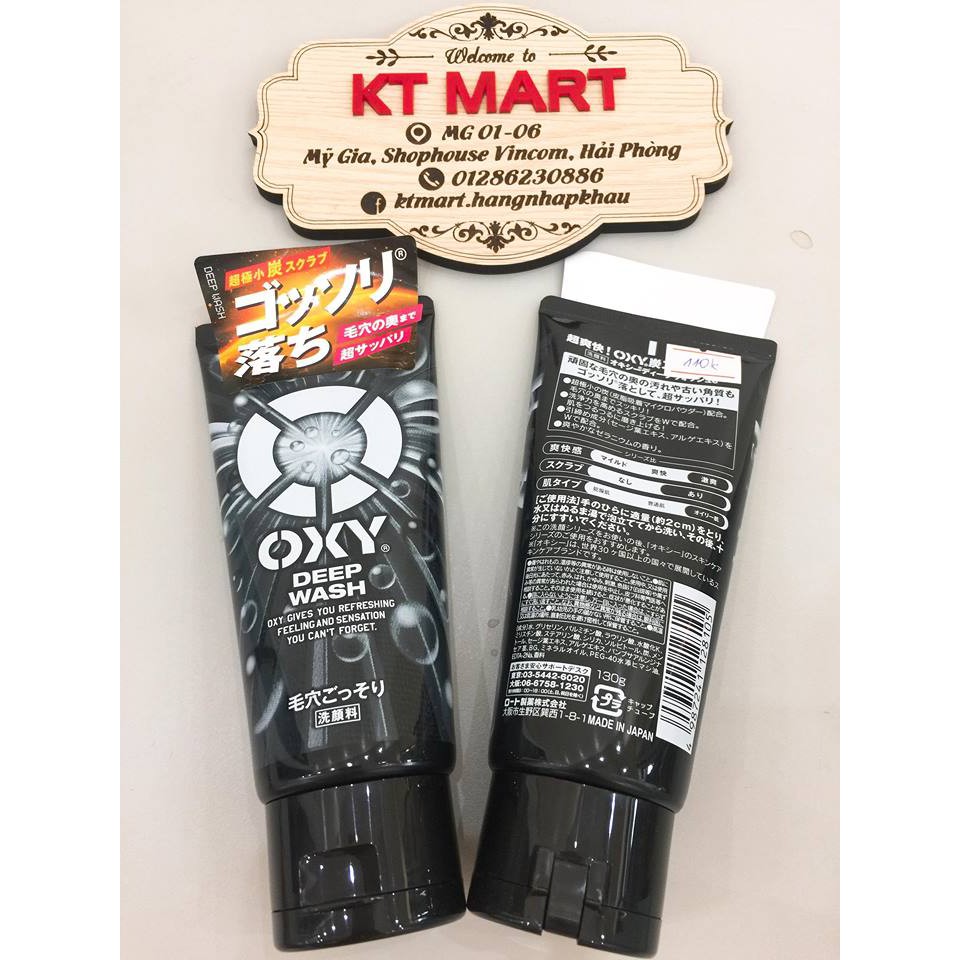 SỮA RỬA MẶT OXY DEEP WASH CHO NAM