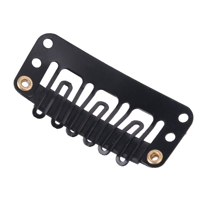 Set 10 Kẹp Tóc Giả 32mm Hình Chữ U Bằng Kim Loại Chuyên Dụng Cho Nối Tóc