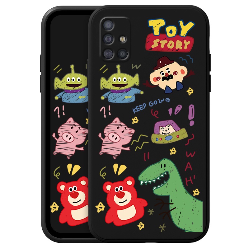 Ốp Điện Thoại Họa Tiết Hoạt Hình Toy Story Cho Samsung Galaxy A51 A71 M40S M31 M51 A10 A10S A20 A20S A30 A01CORE A215G Phone Casing  Silicon Fashion Camera Lens Protector Full Cover simple Liquid silicone Cases