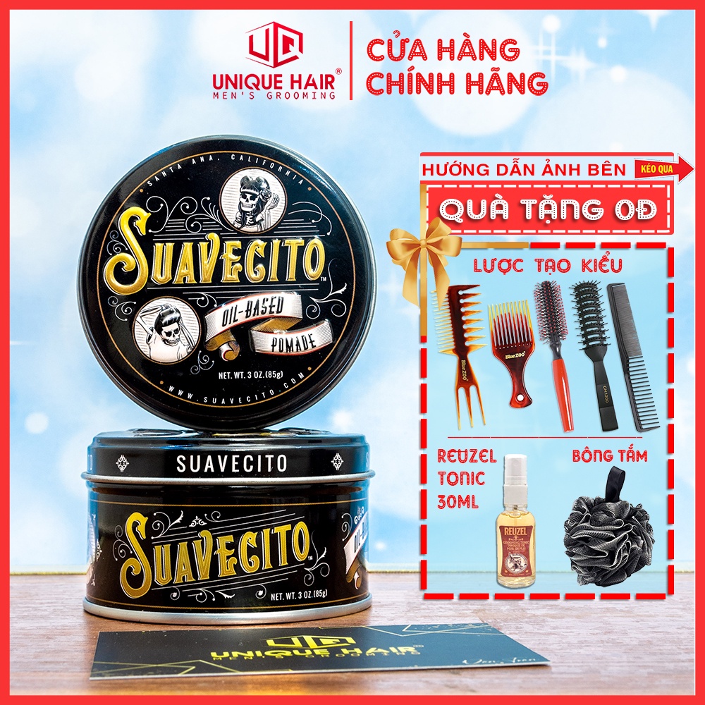 [Chính Hãng] Sáp vuốt tóc SUAVECITO OIL BASED Pomade – 85g USA