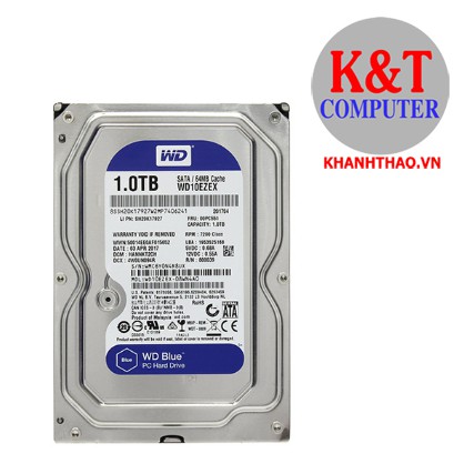 Ổ Cứng HDD WD Blue™ 1TB/64MB/7200rpm/3.5 - WD10EZEX - Hàng chính hãng