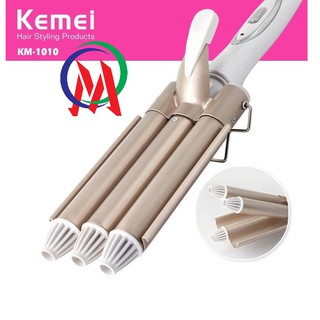 [Giá rẻ hủy diệt] Máy Uốn Tóc 3 Trục Kemei - 1010