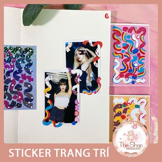 Sticker Ruy Băng Hiệu Ứng Lấp Lánh