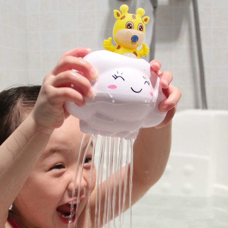 Đồ Chơi Bồn Tắm Hình Hươu Và Đám Mây Mưa Cho Bé