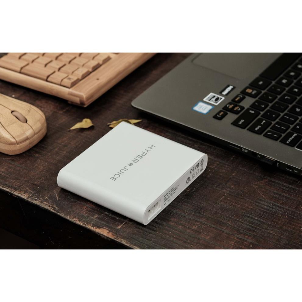 SẠC MACBOOK HYPERJUICE 87W DUAL USB-C /QC4.0 TÍCH HỢP USB-A QC3.0